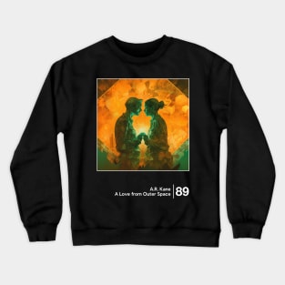 A Love From Outer Space - Minimalist Illustration Artwork Design Crewneck Sweatshirt